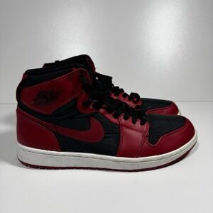 Nike Air Jordan 1 Black Red Hi Top 342132-002 Men's 10 44 Streetwear Athleisure